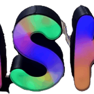 LED Namenslampe mit Wunschname und Schrift